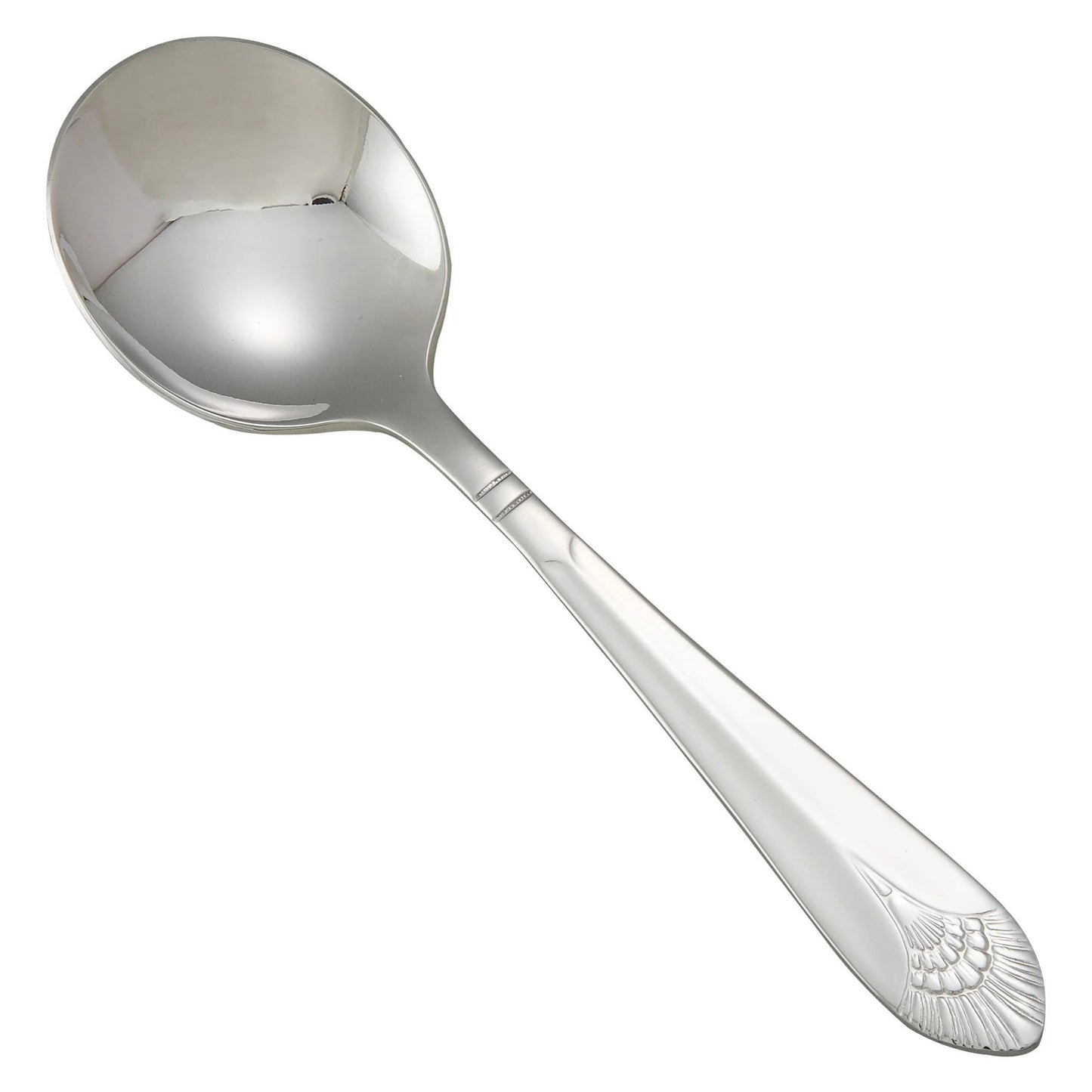 Winco Peacock Bouillon Spoon, 18/8 Extra Heavyweight