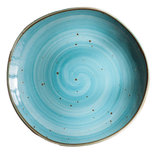 MCIC Organic 6.5" Teal Plate, price for case of 6 image 0