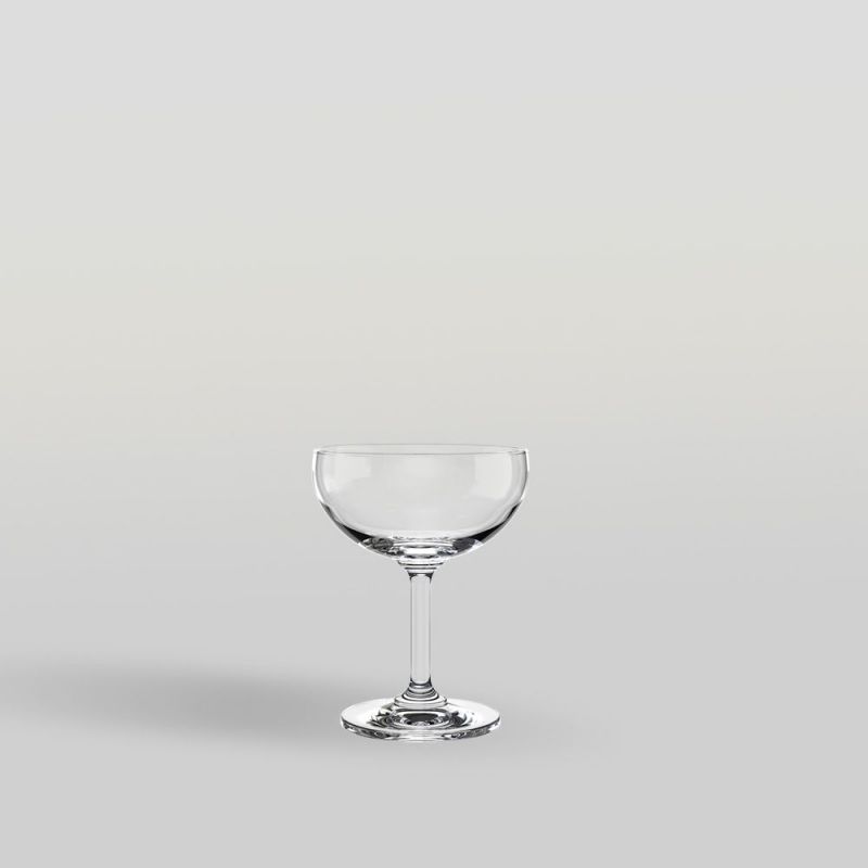 Ocean Glass Classic Rolled Edge Saucer Champagne Glass – 7 oz, 6/Case