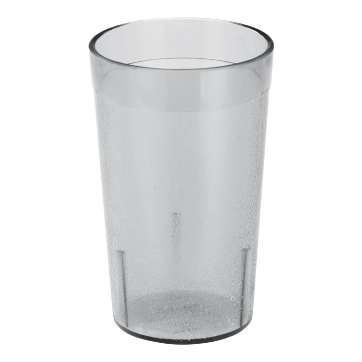 Winco PTP-05C 5 oz Clear Pebbled Plastic Tumbler, Shatterproof & Stackable, 12/Pack
