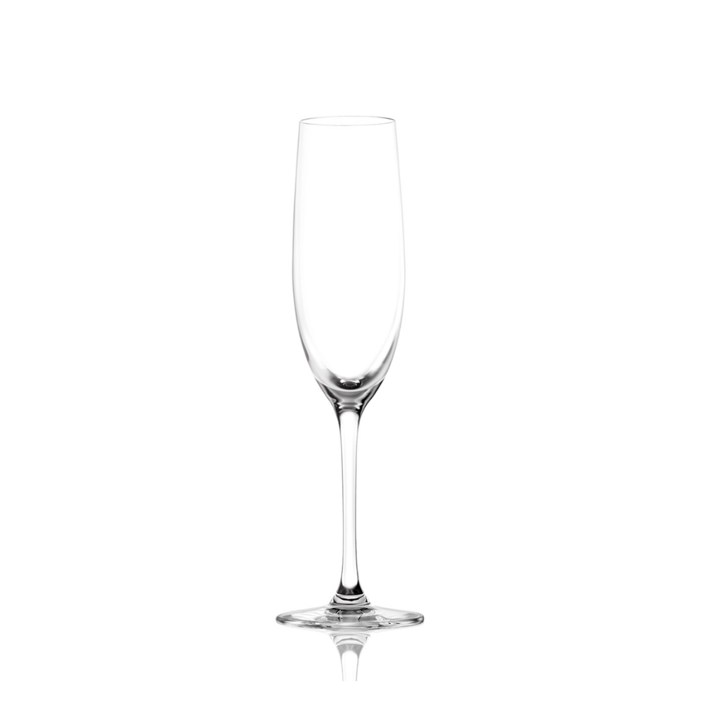 Lucaris Bangkok Bliss Champagne Glass – 6 oz Titanium Crystal Flute, 8.9" Height, 6/Case, 24/case