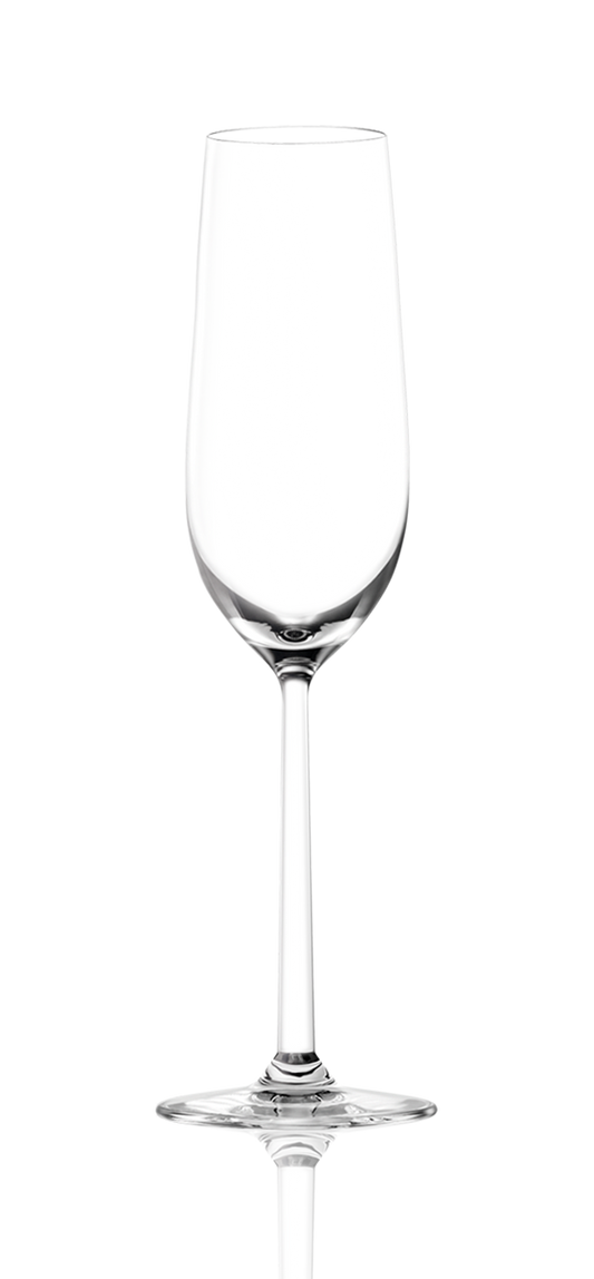 Lucaris Shanghai Soul 8.5 oz Titanium Crystal Champagne Flute Glass – 6/Case
