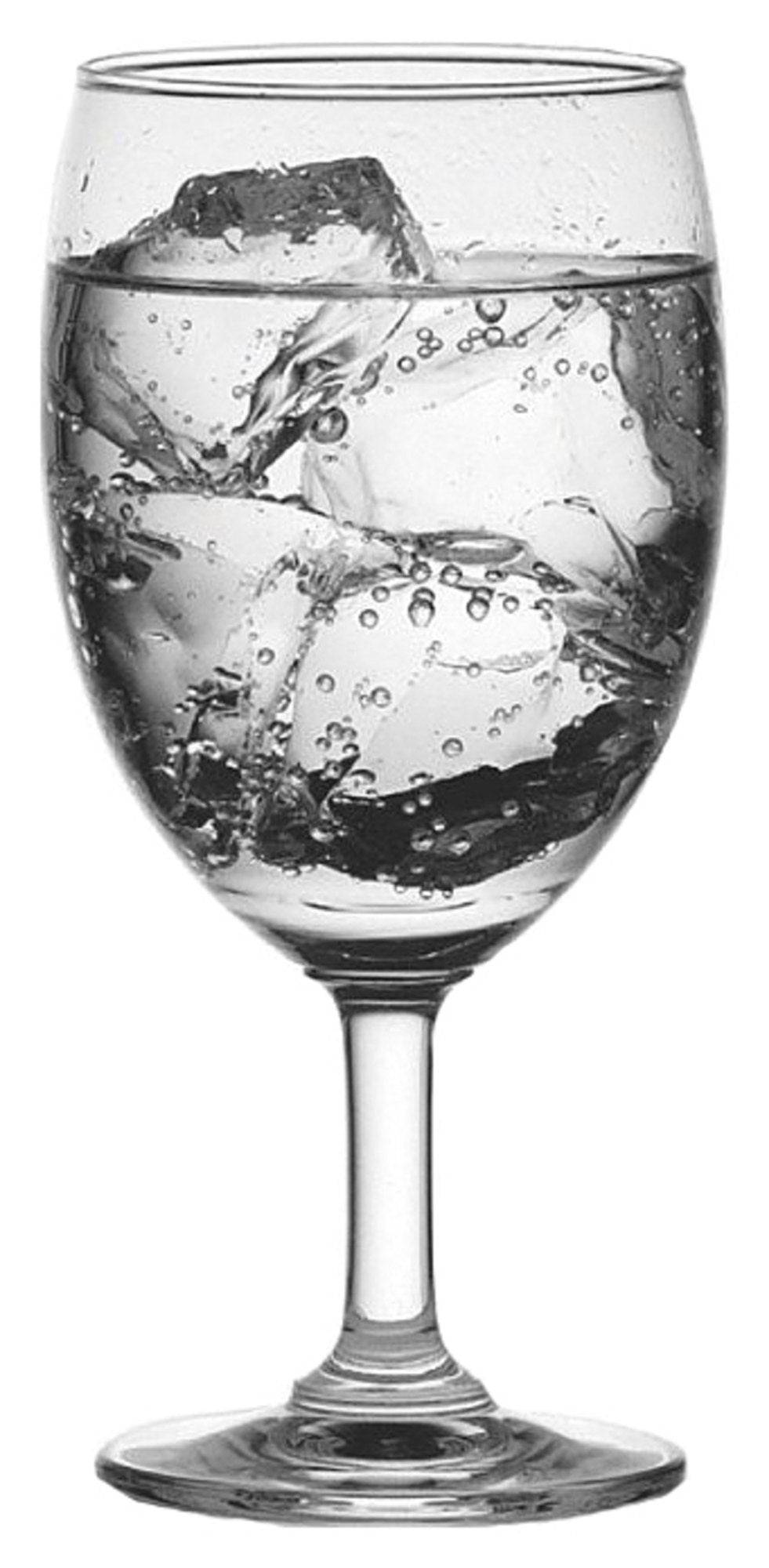 Ocean Glass Classic Rolled Edge Goblet – 12 oz, 6/Case