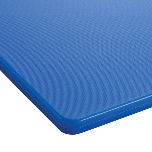 Winco CBBU-1218 12" x 18" Blue HACCP Color-Coded Cutting Board, NSF, BPA-Free