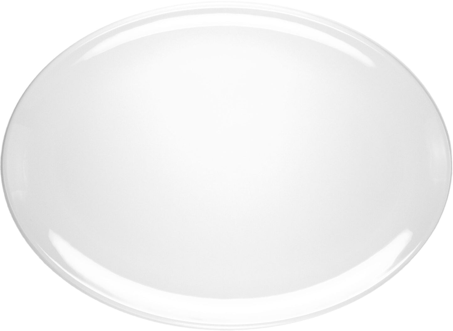 MCIC White Melamine 16 inch Oval Tray, 6/Case image 0