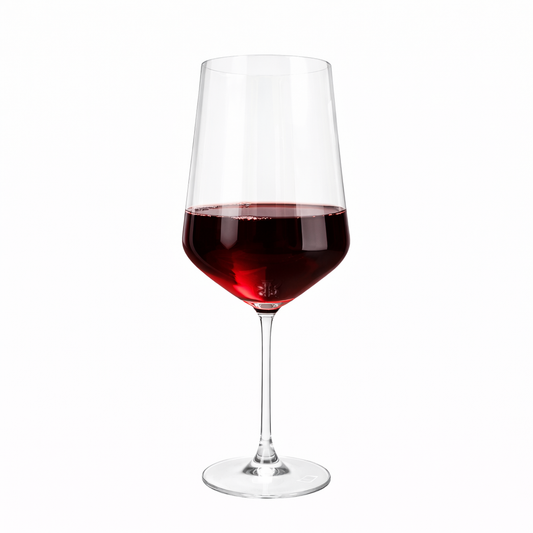 Lucaris Hong Kong Hip Bordeaux Wine Glass – 26 oz Titanium Crystal Red Wine Glass, 6/Case