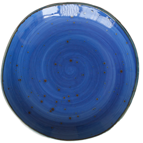 MCIC Organic Plate, 12", free form, blue, , Price for case of 4 image 0