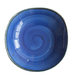 MCIC Organic 8.5" Blue Deep Plate, 4/Case image 0