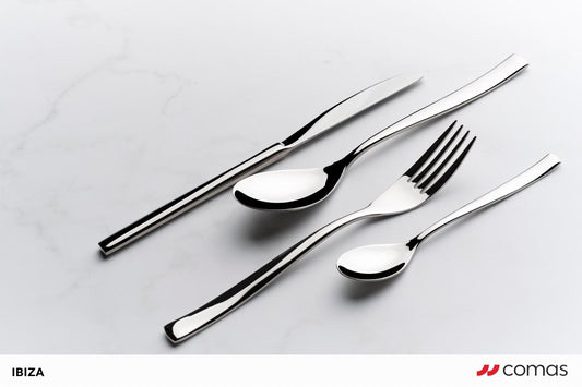 Comas Ibiza 7.2" 18/10 Stainless Steel Dessert Fork, 12/Case