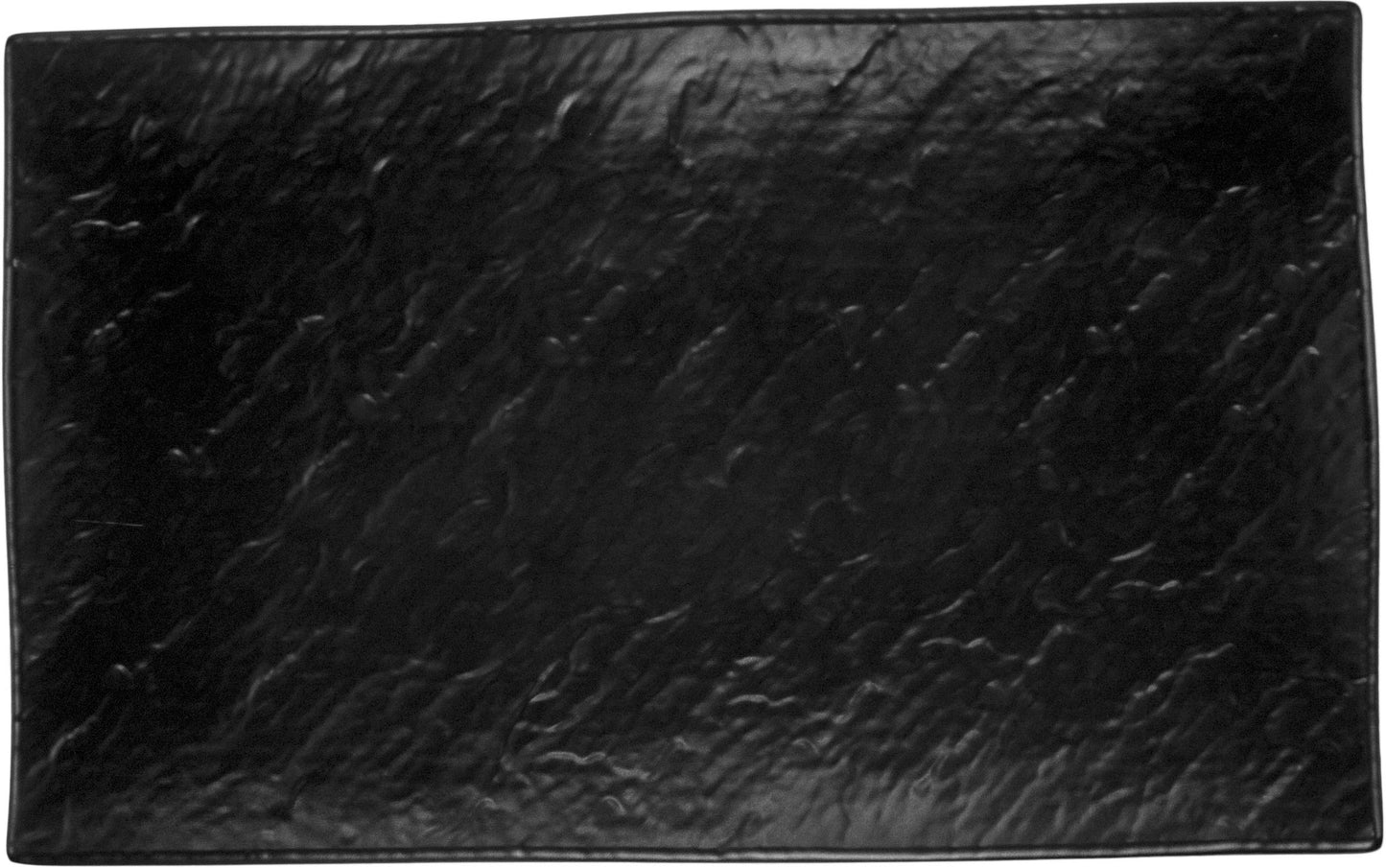 Black Melamine 10″ Rectangle Plate -