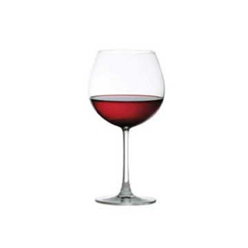 Madison Sheer Rim 22oz Burgundy Glass image 0