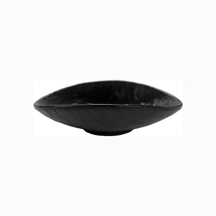 MCIC Black Melamine 6.75" Oval bowls, 6/Case image 0