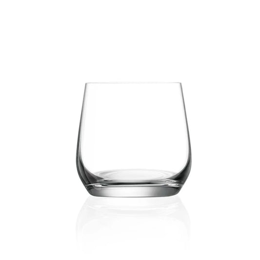 Lucaris Hong Kong Hip Rocks Glass – Titanium Crystal, 9.6 oz, 24/Case
