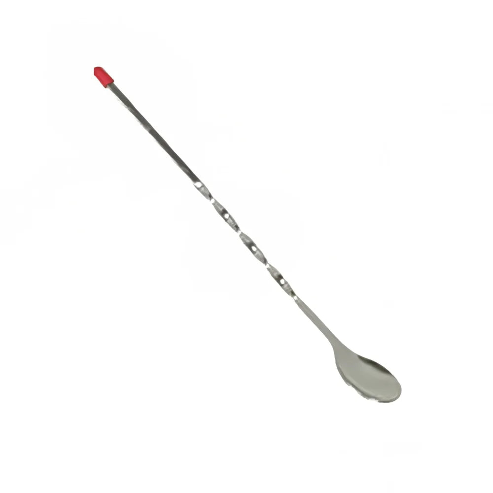 Thunder Group 11" Bar Spoon with Red Knob – Stainless Steel Cocktail Spoon