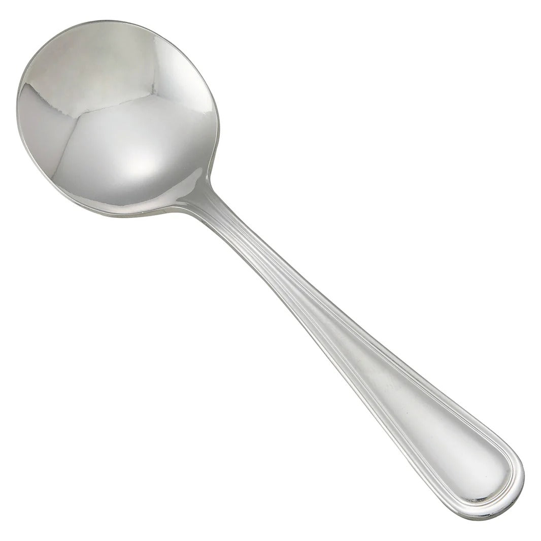Winco Continental Bouillon Spoon 5.88", 18/0 Extra Heavyweight