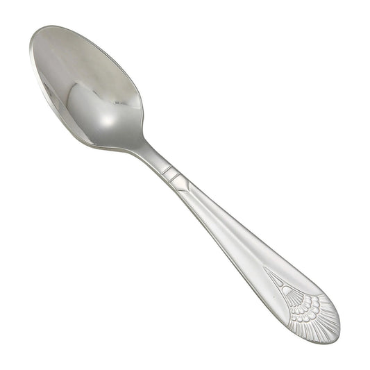 Winco Peacock Demitasse Spoon, 18/8 Extra Heavyweight