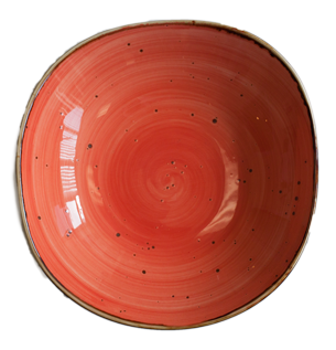 Organic 8.5" Orange Deep Plate image 0