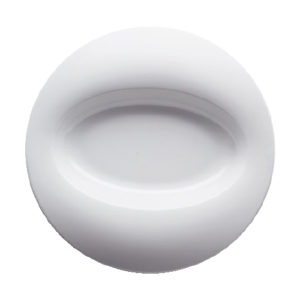 Orbe Porvasal Plate Ronda, 9.45" dia., round, bright white,porcelin, Orbe image 0