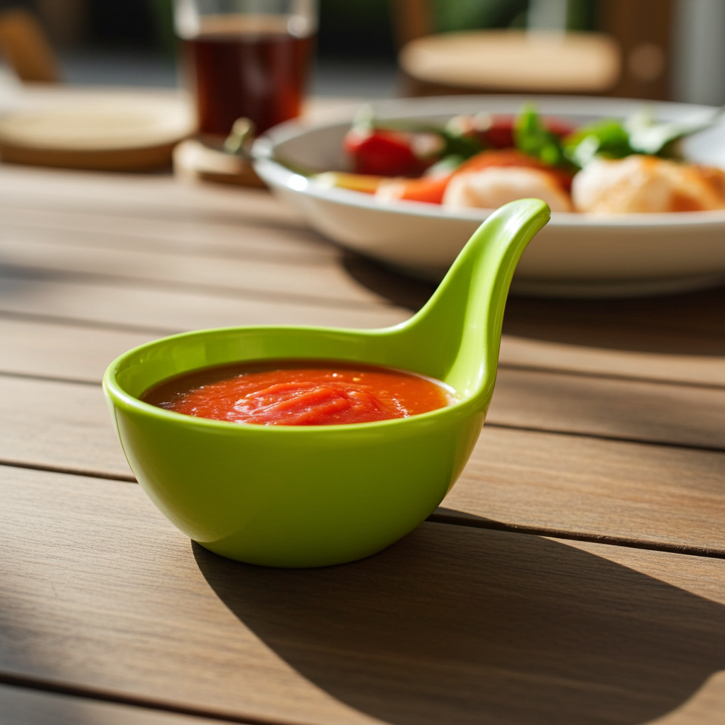 Green Melamine 2.75 inch Spoon
