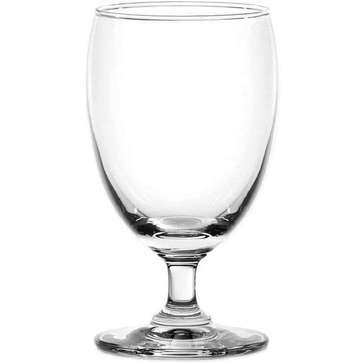 Ocean Glass Classic Rolled Edge Goblet – 11 oz, 6/Case
