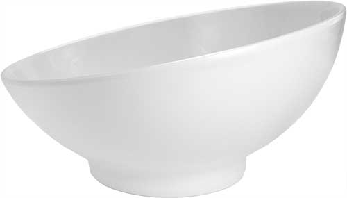 MCIC White Melamine 12" punch bowls, 6/Case image 0