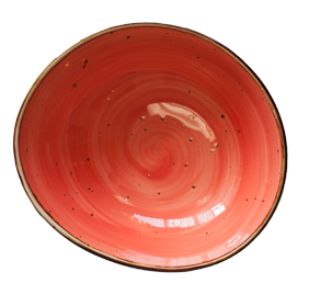 MCIC Organic 7.5 inch Orange bowls, 6/Case image 0