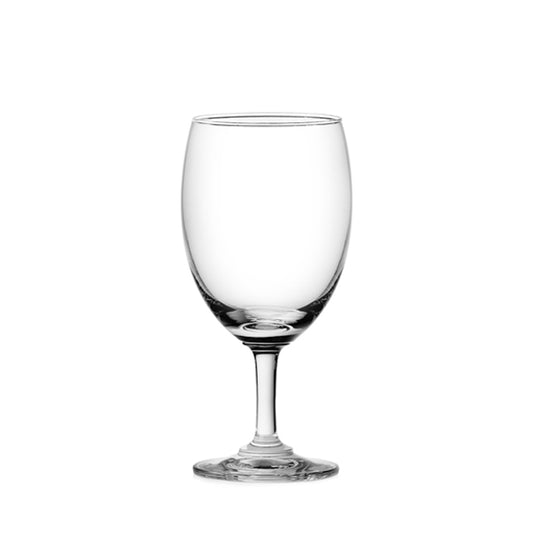 Ocean Classic 12 oz rolled edge goblet glass for water and beverage service
