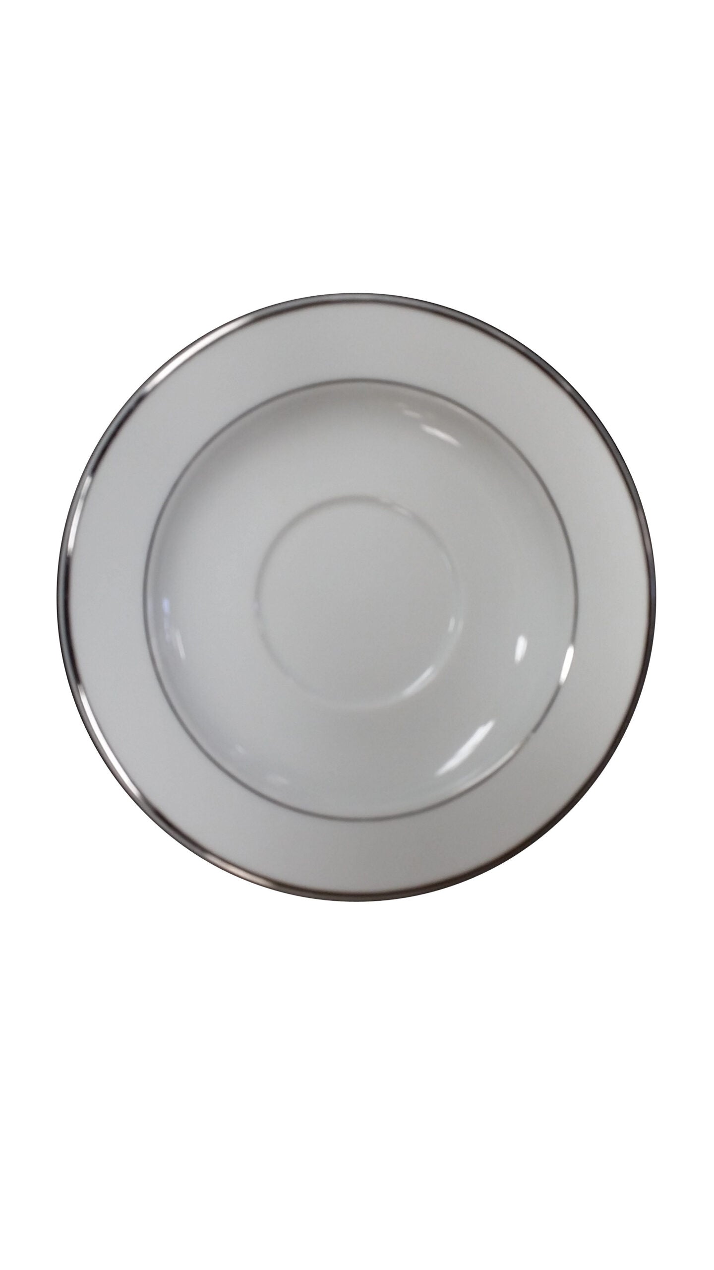 MCIC Premier 6" Saucer with Platinum Line, 6/Case image 0