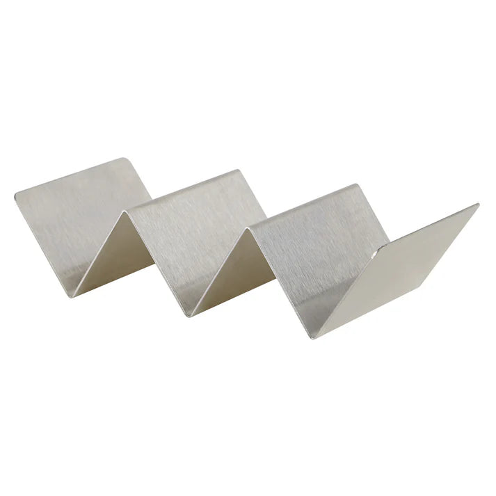 Winco TCHS-23 Brushed Stainless Steel Taco Holder, 2-3 Slots