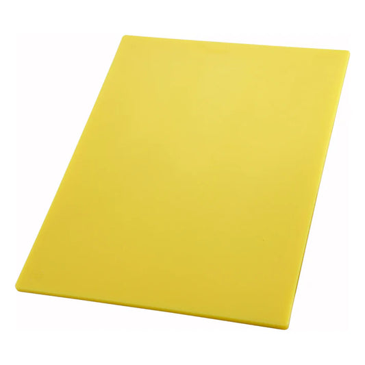 Winco CBYL-1520 15" x 20" Yellow HACCP Color-Coded Cutting Board, NSF, BPA-Free