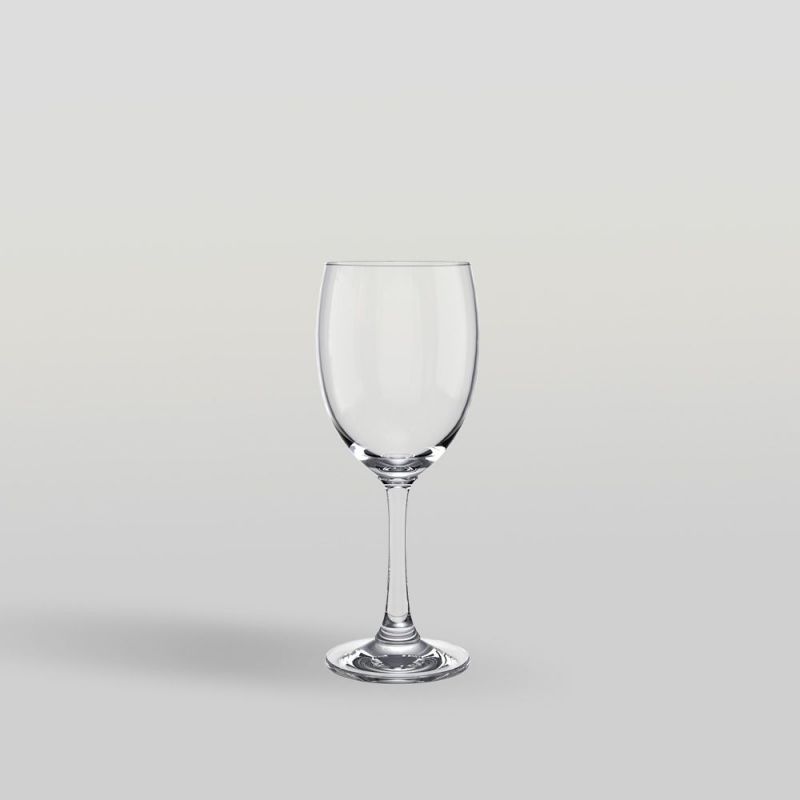 Ocean Glass Duchess Rolled Edge Wine Goblet – 12 oz, 6/Case