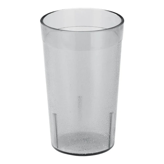 Winco PTP-05C 5 oz Clear Pebbled Plastic Tumbler, Shatterproof & Stackable, 12/Pack