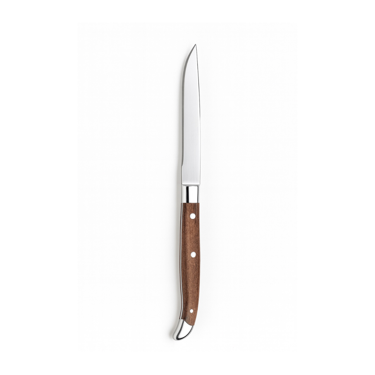 MCIC Alps 11.3" Stainless Steel Steak Knife with Wood-Look Handle, 12/Case