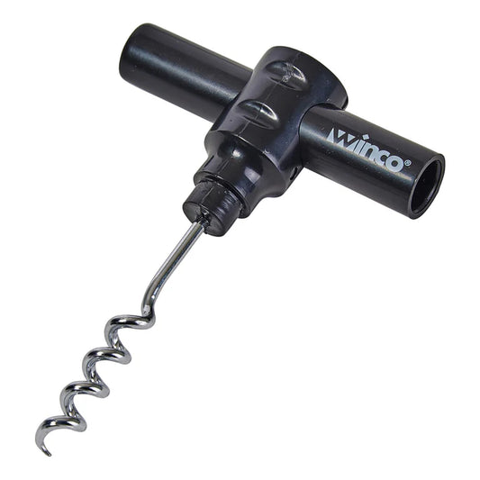 Winco CO-4DK 2-Piece Compact Pocket Corkscrew with Protective Sheath, Black, 2/Pack