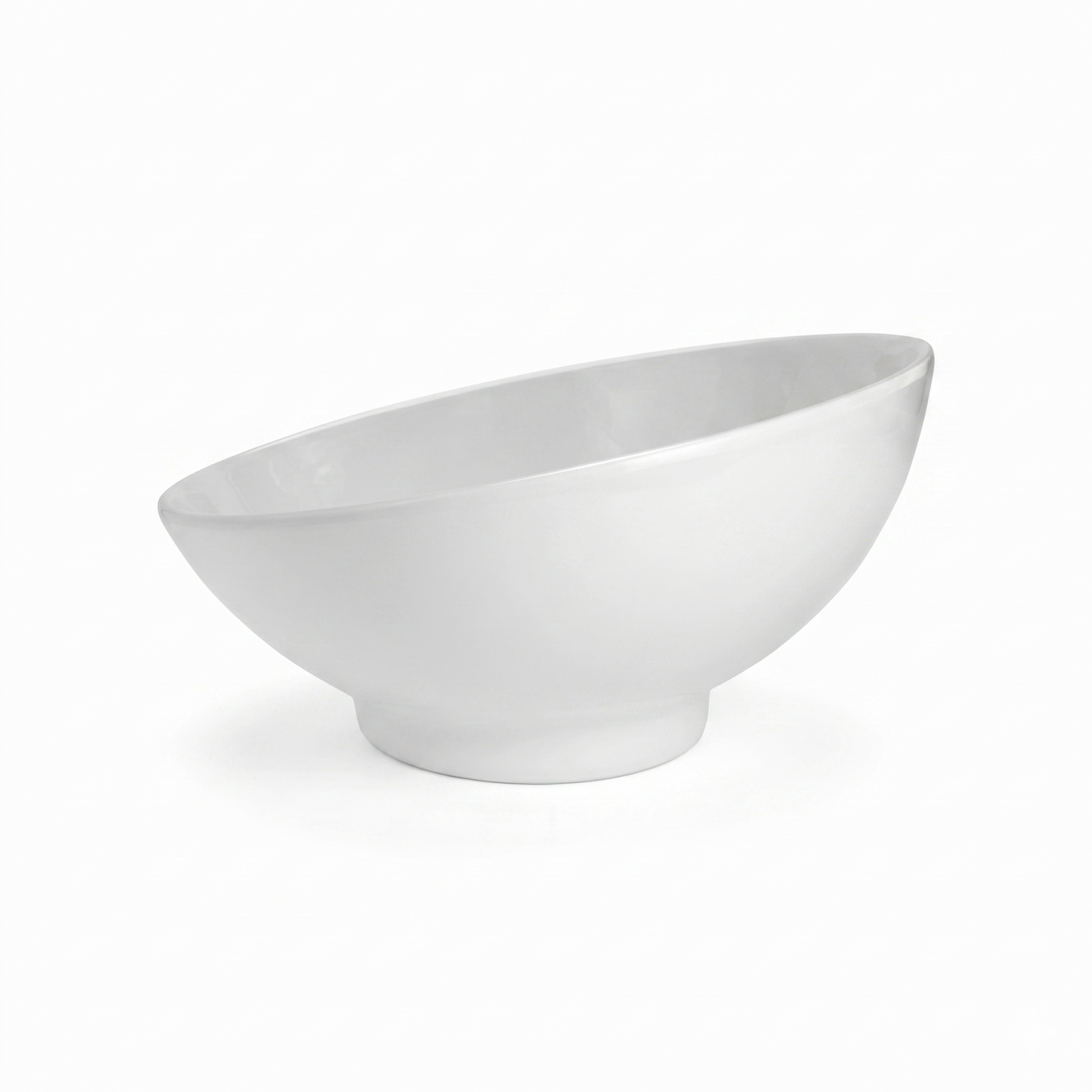 MCIC 12" White Melamine Round Punch & Serving Bowl, 96oz, 6/Case
