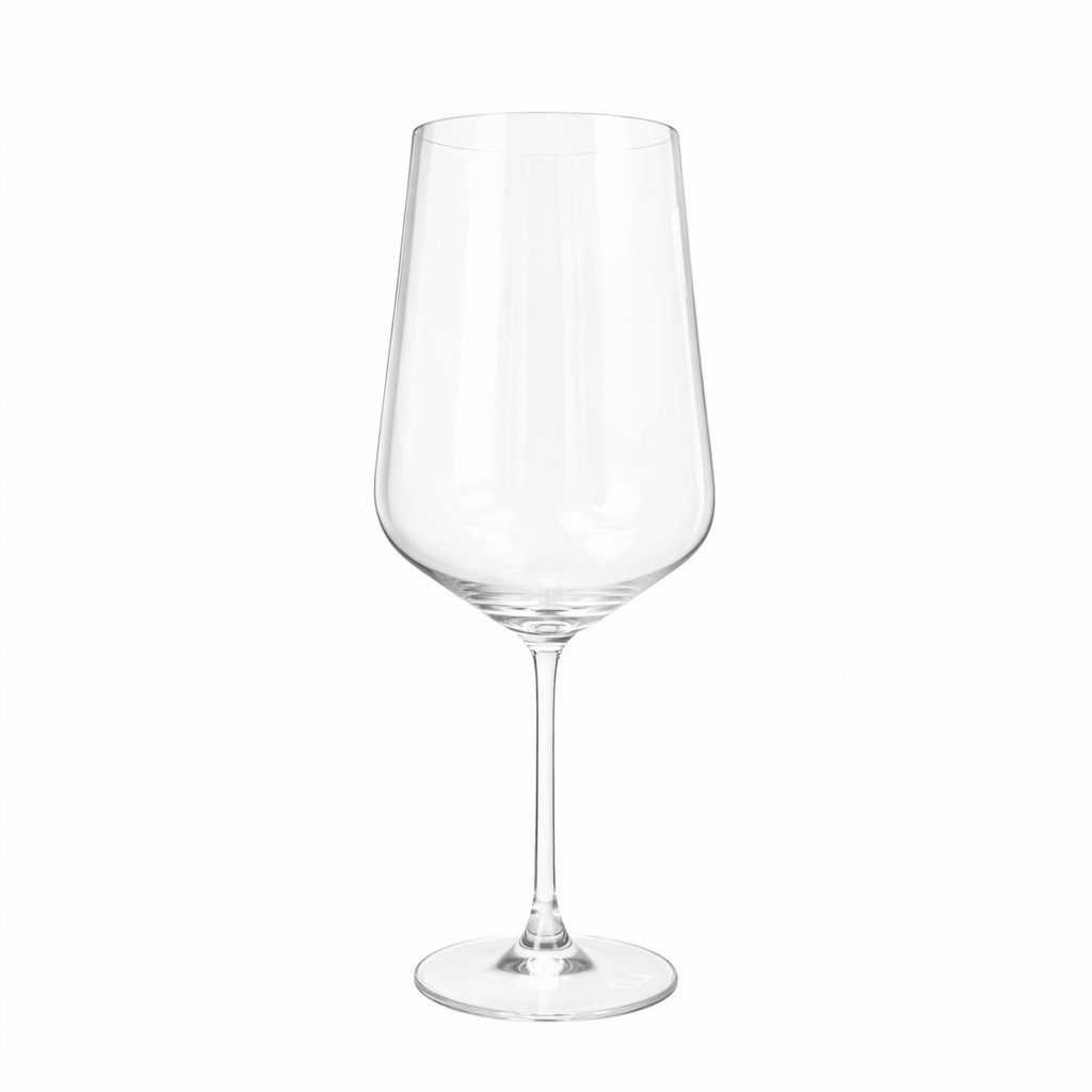 Lucaris Hong Kong Hip Bordeaux Wine Glass – 26 oz Titanium Crystal Red Wine Glass, 6/Case