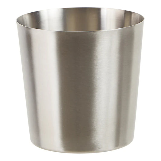 Winco SFC-35 3-1/4" x 3-1/2" Smooth Stainless Steel French Fry Serving Cup
