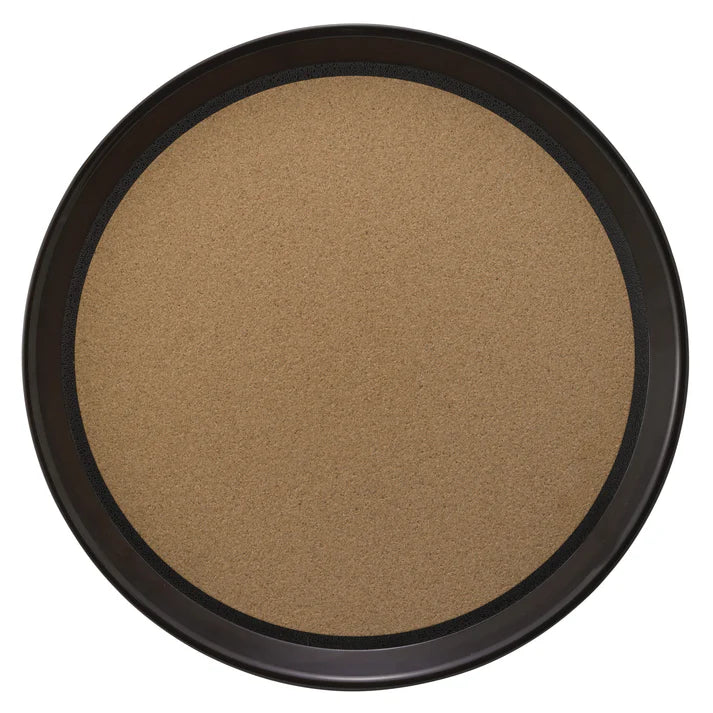 Winco TCK-14 14" Round Plastic Cork-Lined Bar Tray