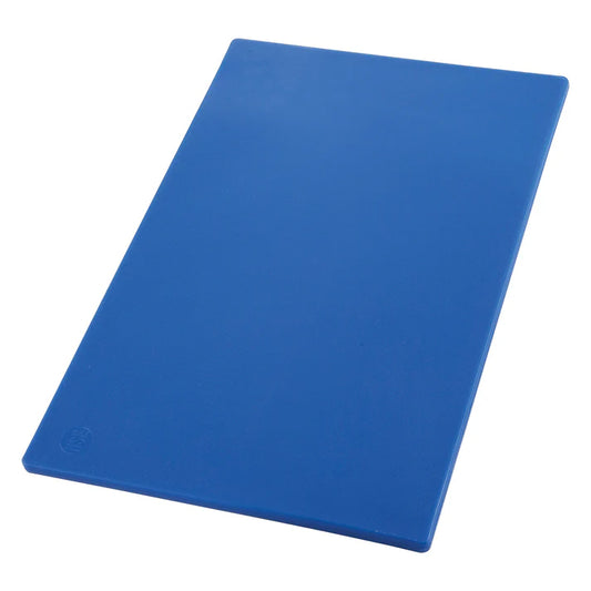 Winco CBBU-1218 12" x 18" Blue HACCP Color-Coded Cutting Board, NSF, BPA-Free