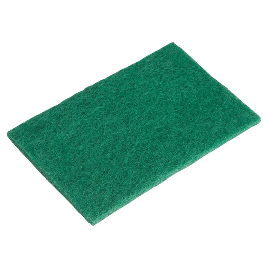 Winco SP-96N 6" x 9-3/8" Heavy-Duty Green Nylon Scouring Pads
