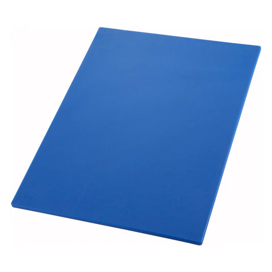Winco CBBU-1824 18" x 24" Blue HACCP Color-Coded Cutting Board, NSF, BPA-Free