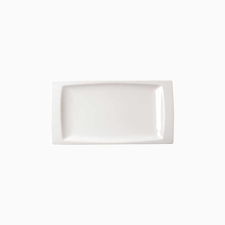 Gondola Porvasal Tray, 7.1" x 4.8", rectangle, bright white, porcelain, 6/Case image 0