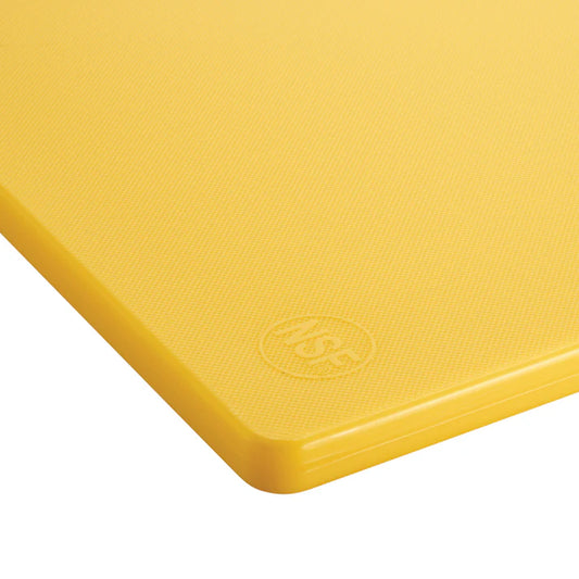 Winco CBYL-1520 15" x 20" Yellow HACCP Color-Coded Cutting Board, NSF, BPA-Free