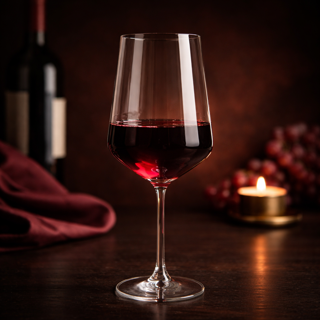 Lucaris Hong Kong Hip Bordeaux Wine Glass – 26 oz Titanium Crystal Red Wine Glass, 24/Case