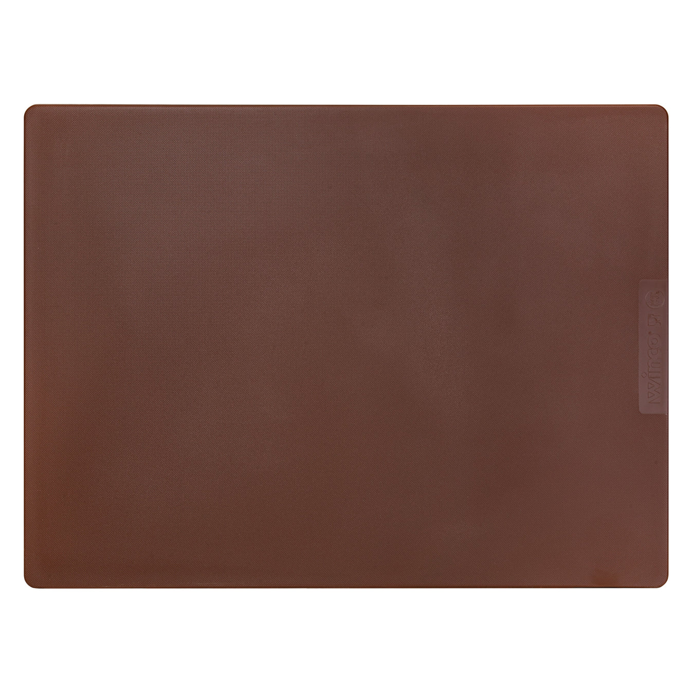 Winco CBBN-1218 12" x 18" Brown HACCP Color-Coded Cutting Board, NSF, BPA-Free