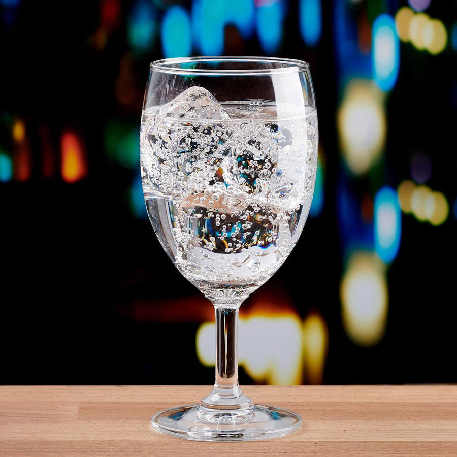 Ocean Glass Classic Rolled Edge Goblet – 11 oz, 6/Case