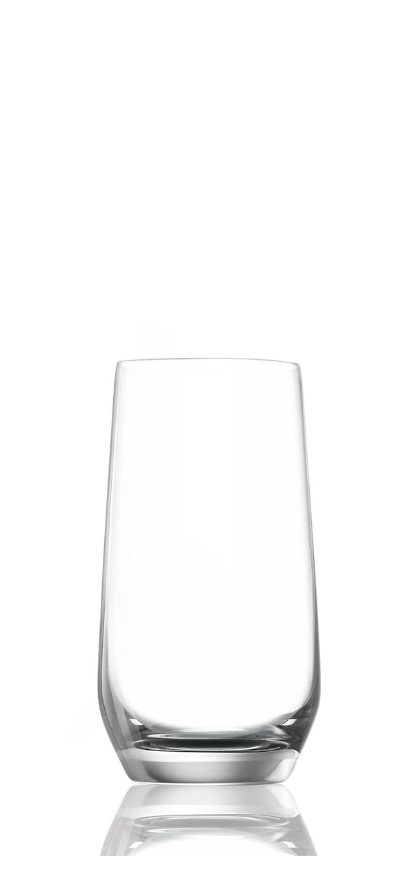 Lucaris Hong Kong Hip Long Drink Glass – Titanium Crystal, 15.5 oz, 6/Case