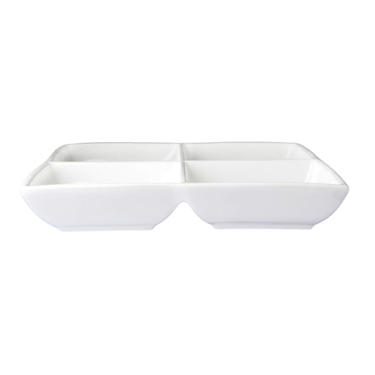 MCIC Accessories 9.6 inch Square 4-Section Tray, 6/Case image 0