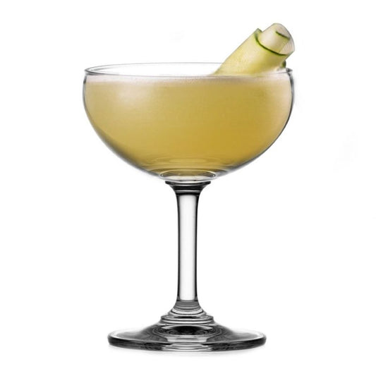 Ocean Glass Classic Rolled Edge Saucer Champagne Glass – 7 oz, 6/Case