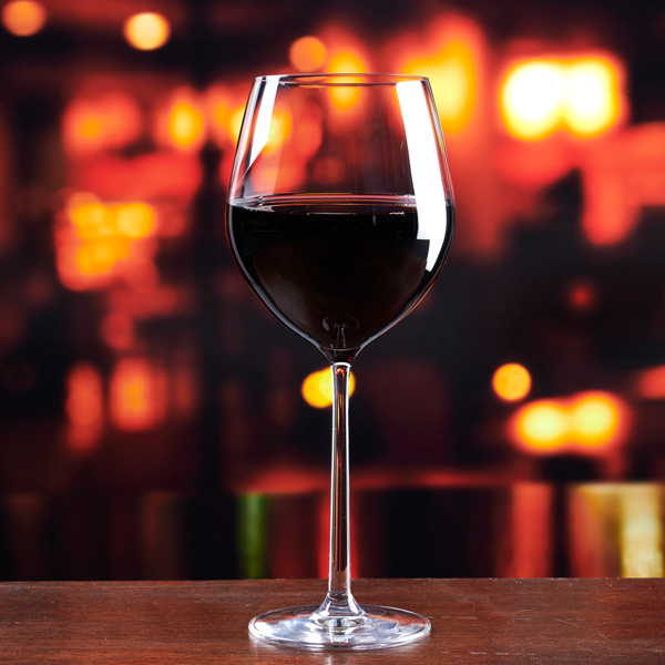 Lucaris Shanghai Soul Burgundy Wine Glass – Titanium Crystal, 22.5 oz, 24/Case